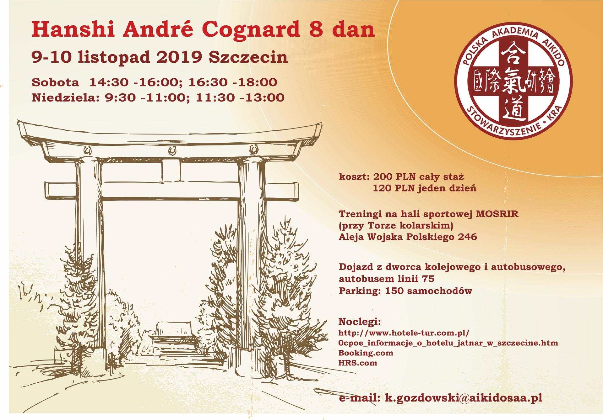 Seminarium z Hanshi Andre Cognard 8dan